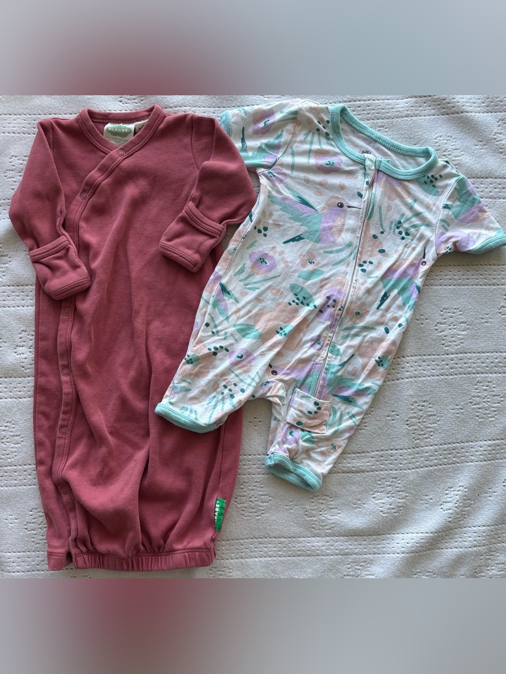 Baby Girl Sleep Bundle 0–3M | Bamboo + Organic Cotton Set